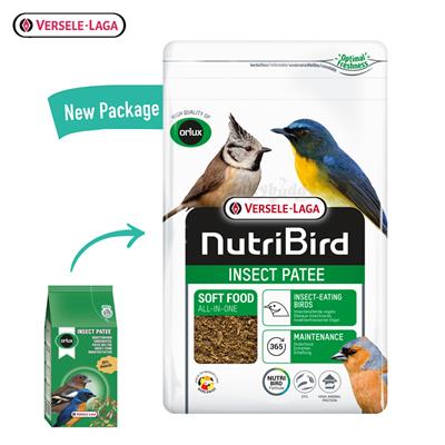 (พร้อมส่ง) (Orlux) NutriBird Insect Patee อาหารนกกินแมลง สูตรแมลง 25% หอมอร่อย ย่อยง่าย (250g)