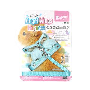 Jolly Angel Wings สายจูงปีกนางฟ้า สำหรับกระต่าย ปรับสายได้ (สีฟ้า) (JP133)