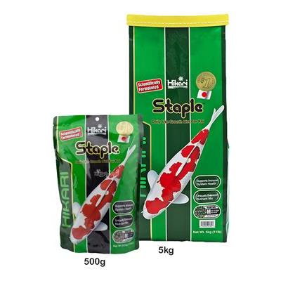 Hikari Staple Growth & Maintenance Diet Staple อาหารปลาคาร์ฟ เม็ดกลาง (M) (500g, 5kg)