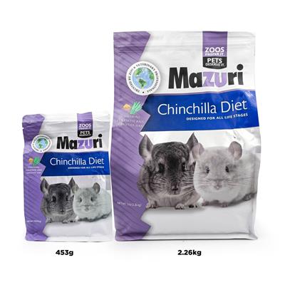 Mazuri Chinchilla มาซูริ อาหารชินชิล่า สูตรทิโมธี กลิ่นหอมน่ากิน บำรุงขน ช่วยย่อย (1lb,5lb)