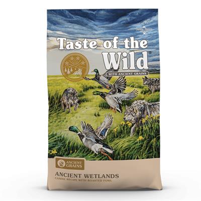 Taste of the Wild Ancient Wetlands เคไนน์ อาหารสุนัขสูตรนกกระทาย่าง เป็ดย่าง ไก่งวงรมควัน