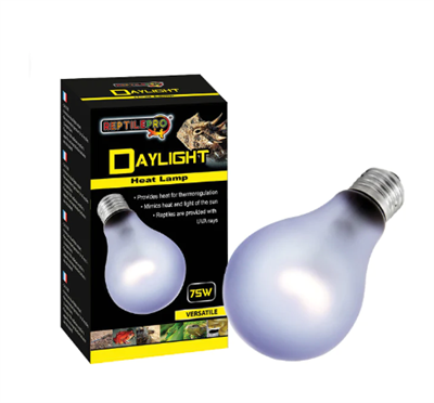 Reptilepro Daylight Heat Lamp หลอดไฟให้ความร้อน/อบอุ่น ไฟกกสัตว์เลื้อยคลาน หรือนก  (75W)